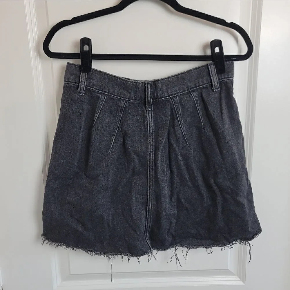 WE THE FREE Black Denim Skirt